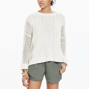 Madewell Women's Ivory Knit Sweater
